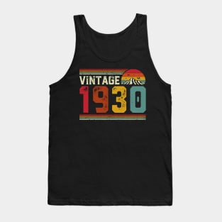 Vintage 1930 Birthday Gift Retro Style Tank Top